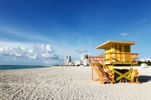 plage typique de Miami beach